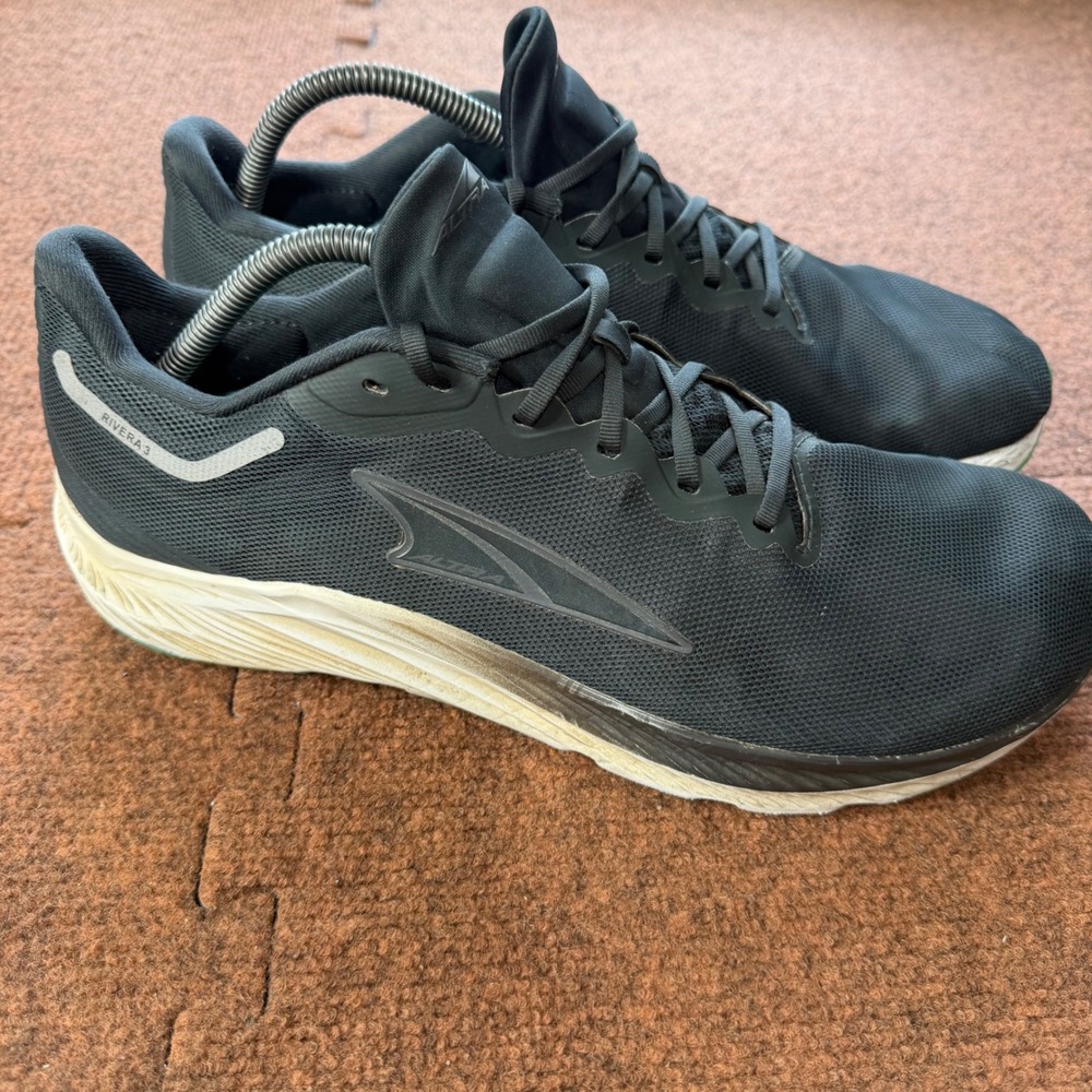 B+ Altra Rivera 3 Mens Road Running Shoes Gray Black Green AL0A7R6Y000‎ Size 11